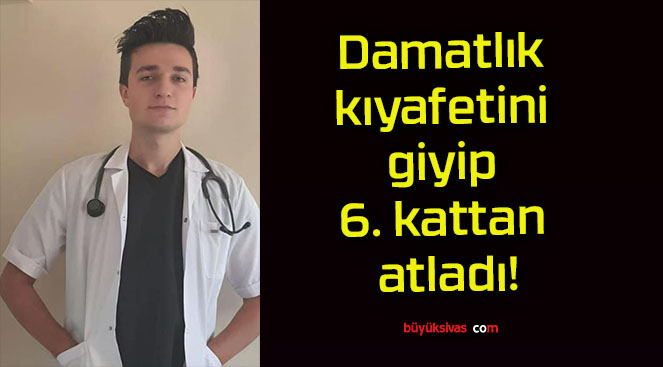 Damatlık kıyafetini giyip 6. kattan atladı!