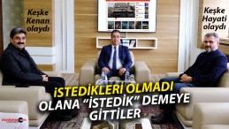 Aksu ve Tanrıverdi “istemeseler de rektör atanan” Şengönül’ü ziyaret etti