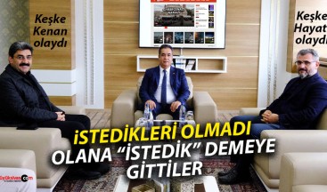 Aksu ve Tanrıverdi “istemeseler de rektör atanan” Şengönül’ü ziyaret etti