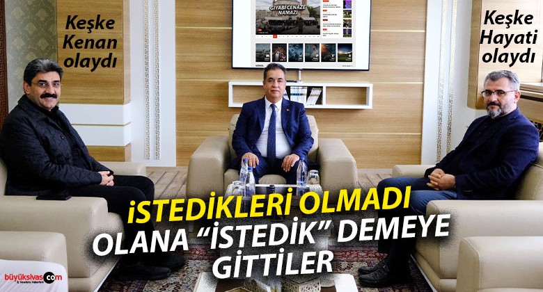 Aksu ve Tanrıverdi “istemeseler de rektör atanan” Şengönül’ü ziyaret etti