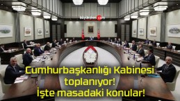 Cumhurbaşkanlığı Kabinesi toplanıyor! İşte masadaki konular!