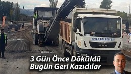 Üç Gün Önce Döşenen Asfalt Yeniden Kazındı, Tepkiler Çığ Gibi Büyüyor