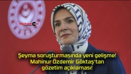 Şeyma soruşturmasında yeni gelişme! Mahinur Özdemir Göktaş’tan gözetim açıklaması!