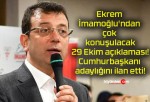 Ekrem İmamoğlu’ndan çok konuşulacak 29 Ekim açıklaması! Cumhurbaşkanı adaylığını ilan etti!