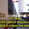 KİT’lerin 2025 yatırım büyüklüğü 405.5 milyar lira oldu!