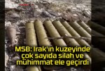 MSB: Irak’ın kuzeyinde çok sayıda silah ve mühimmat ele geçirdi