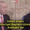 Devlet erkanı Cumhuriyet Bayramı töreni için Anıtkabir’de!