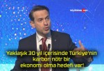 Yaklaşık 30 yıl içerisinde Türkiye’nin karbon nötr bir ekonomi olma hedefi var!