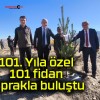 101. Yıla özel 101 fidan toprakla buluştu