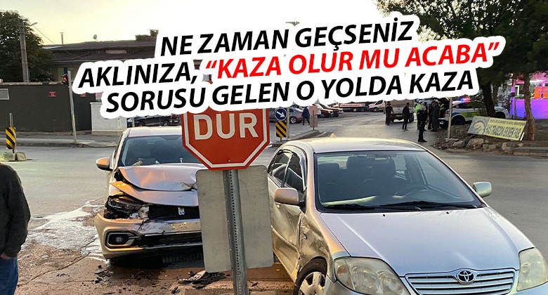 Mehmet Akif Ersoy Mahallesi Özel İdare Kavşağında Trafik Kazası