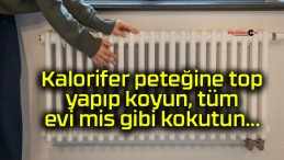 Kalorifer peteğine top yapıp koyun, tüm evi mis gibi kokutun…