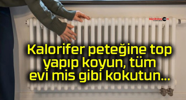 Kalorifer peteğine top yapıp koyun, tüm evi mis gibi kokutun…