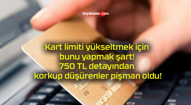 Kart limiti yükseltmek için bunu yapmak şart! 750 TL detayından korkup düşürenler pişman oldu!