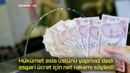 Hükümet asla üstünü yapmaz dedi asgari ücret için net rakamı söyledi!