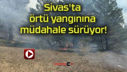 Sivas’ta örtü yangınına müdahale sürüyor!