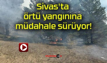 Sivas’ta örtü yangınına müdahale sürüyor!