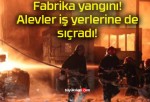 Fabrika yangını! Alevler iş yerlerine de sıçradı!