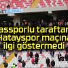 Sivassporlu taraftarlar, Hatayspor maçına ilgi göstermedi