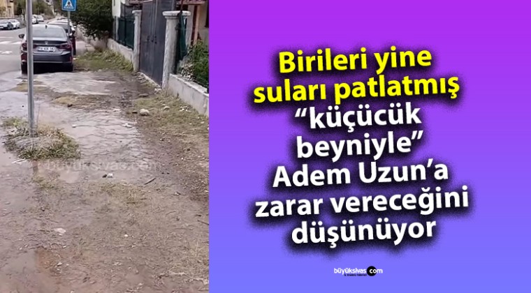 Sivas Karşıyaka Mahallesi’nde Patlayan Su Günlerdir Boşa Akıyor