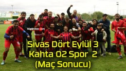 Sivas Dört Eylül 3-2 Kahta 02 Spor (Maç Sonucu)