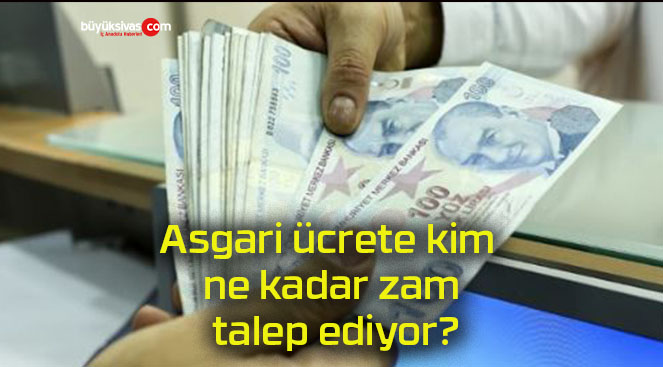 Asgari ücrete kim ne kadar zam talep ediyor?