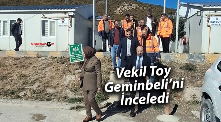 Milletvekili Rukiye Toy, Geminbeli Tüneli’nde İncelemelerde Bulundu