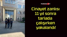 Cinayet zanlısı 11 yıl sonra tarlada çalışırken yakalandı!