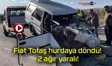 Fiat Tofaş hurdaya döndü! 2 ağır yaralı!