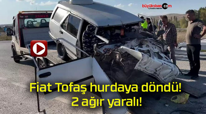 Fiat Tofaş hurdaya döndü! 2 ağır yaralı!