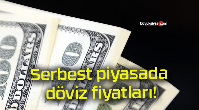 Serbest piyasada döviz fiyatları!