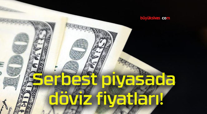 Serbest piyasada döviz fiyatları!