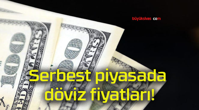 Serbest piyasada döviz fiyatları!