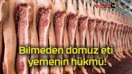 Bilmeden domuz eti yemenin hükmü!