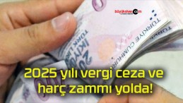 2025 yılı vergi ceza ve harç zammı yolda!