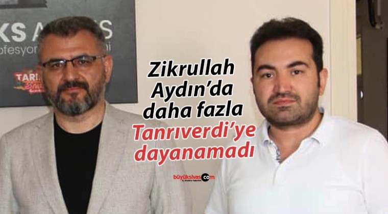 Yusuf Tanrıverdi’ye bir tepki de Zikrullah Aydın’dan geldi! İstifa etti