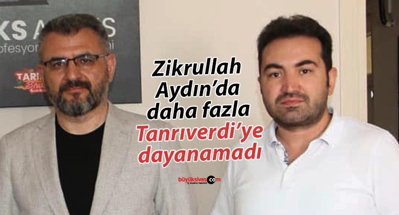 Yusuf Tanrıverdi’ye bir tepki de Zikrullah Aydın’dan geldi! İstifa etti