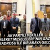 AK Partili Vekiller “Memleket Meseleleri” Gazeteci Kadrosuyla Bir Araya Geldi