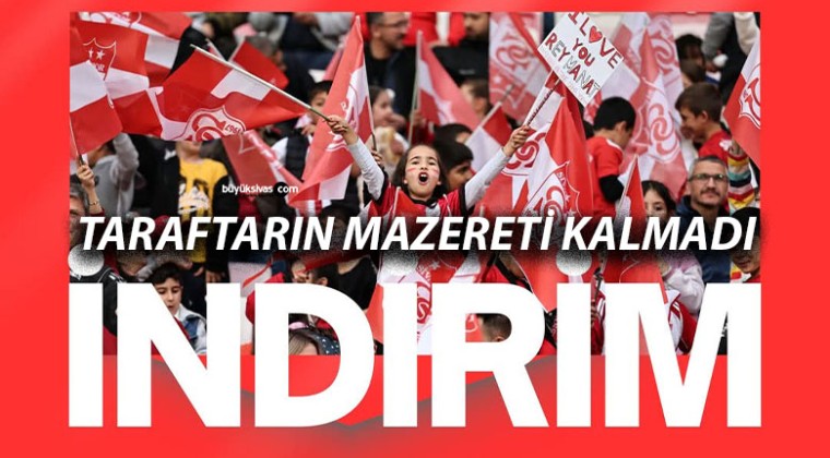 Sivasspor Kombinelerinde İndirim: Taraftarlara Büyük Fırsat