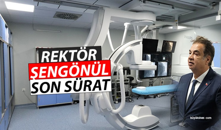 Rektör Şengönül son sürat çalışmaya devam ediyor! Yeni cihaz geldi