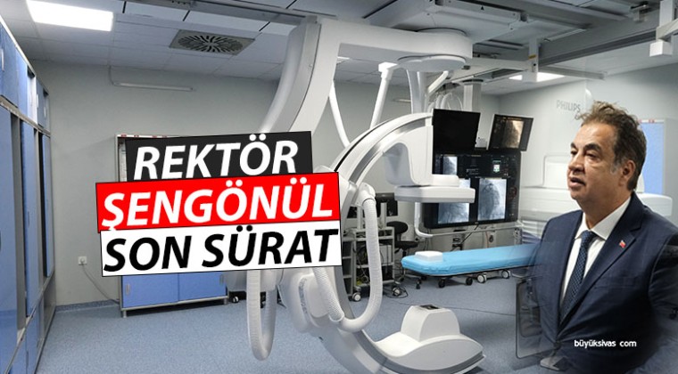 Rektör Şengönül son sürat çalışmaya devam ediyor! Yeni cihaz geldi