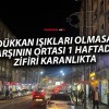 Sivas Arap Evliya Caddesi’nde 1 Haftadır Sokak Aydınlatmaları Yanmıyor