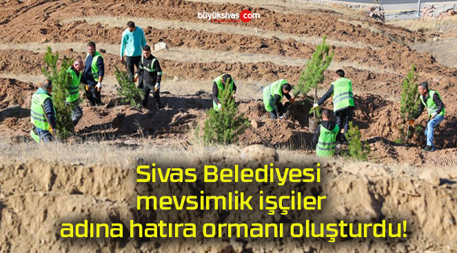 Sivas Belediyesi mevsimlik işçiler adına hatıra ormanı oluşturdu!