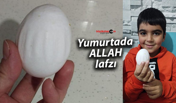 Ulaş’ta Bir Vatandaşın Aldığı Yumurtada “Allah” Yazısı Belirdi