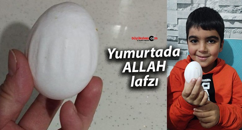 Ulaş’ta Bir Vatandaşın Aldığı Yumurtada “Allah” Yazısı Belirdi