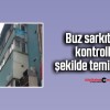 Atatürk Caddesi’nde Tehlike Arz Eden Buz Sarkıtları Temizlendi