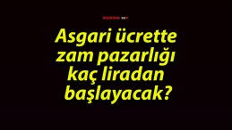 Asgari ücrette zam pazarlığı kaç liradan başlayacak?