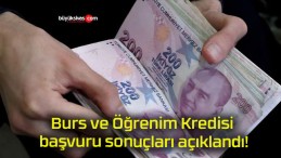 Burs ve Öğrenim Kredisi başvuru sonuçları açıklandı!