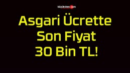 Asgari Ücrette Son Fiyat 30 Bin TL!