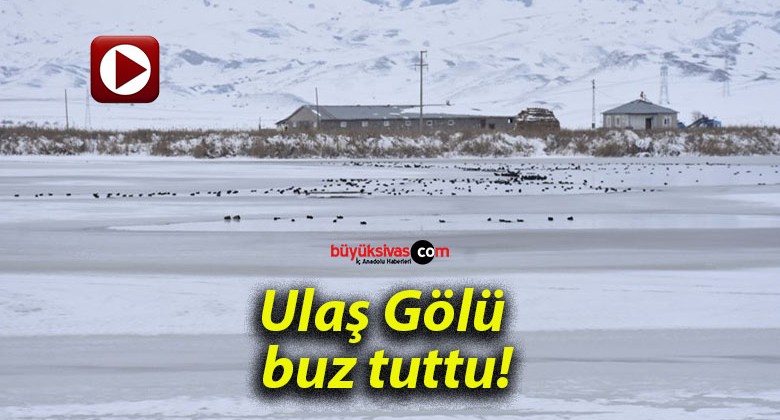 Ulaş Gölü buz tuttu!