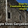 Sivas’ta 3 metrelik buz sarkıtları oluştu!